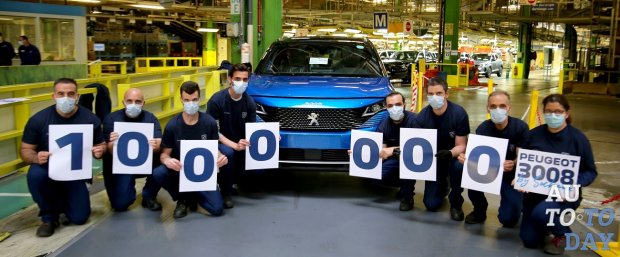 Завод в Сошо выпустил миллион кроссоверов Peugeot 3008