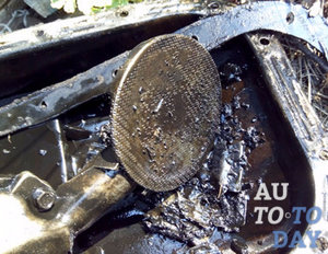 Забита сеточка масляного насоса