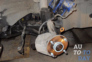 Снимаем тормозной диск Снимаем тормозной диск