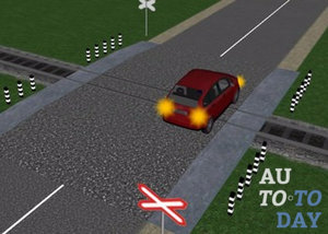 Автомобиль на переезде Автомобиль на переезде