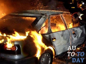 Возгорание авто