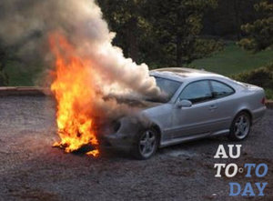 Горит авто