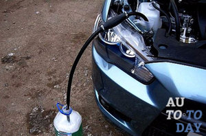 Отогреваем бачок