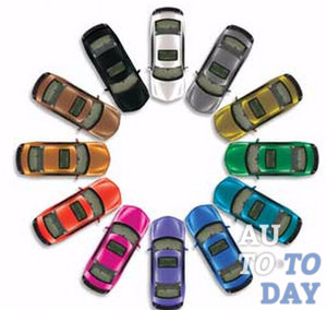 Палитра цветов для покраски авто