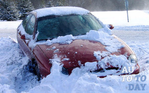 Машина в снегу