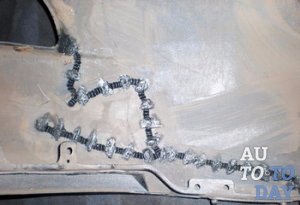 Пайка бампера