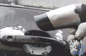 Разогреваем феном