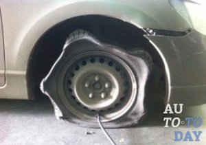 Последствия спущенных колес Последствия спущенных колес