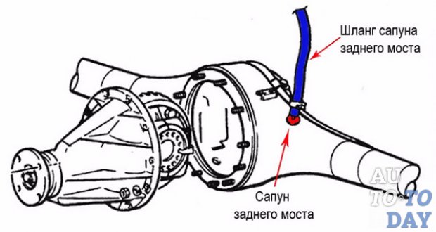 Сапун заднего моста газель