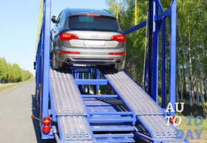 Загрузка авто на автовоз