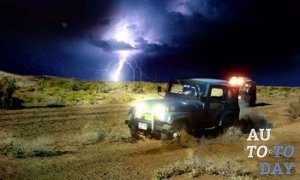 Молния и авто