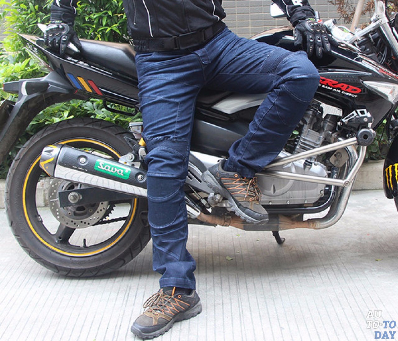 Джинсовые мотоштаны