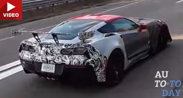 Среднемоторный Chevrolet Corvette ZR1 замечен на улицах Мичигана