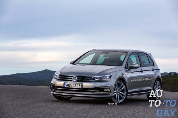 Обновленный Volkswagen Golf получит функцию управления жестами и гибридный силовой агрегат