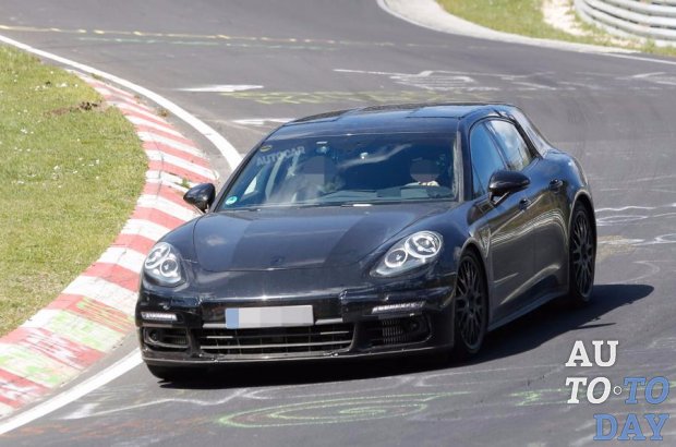 Универсал Porsche Panamera Sport Turismo замечен на трассе Нюрбургринг