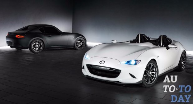 Mazda анонсирует два новых MX-5: без лобового стекла и в кузове купе