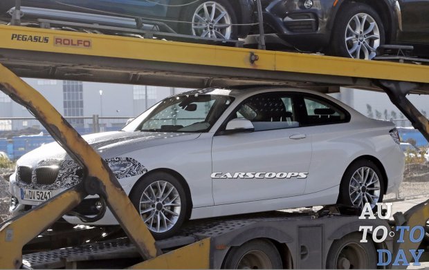 Обновленное купе BMW 2-Series прокатилось на грузовике