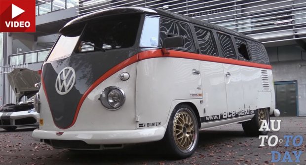 Классический Volkswagen T1 дразнит суперкары 530-сильным двигателем от Porsche
