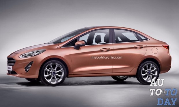 Дизайнеры представлены, каким будет седан Ford Fiesta