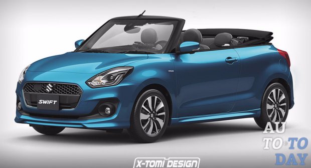 Если бы Suzuki собирался выпустить кабриолет Swift, он выглядел бы примерно так