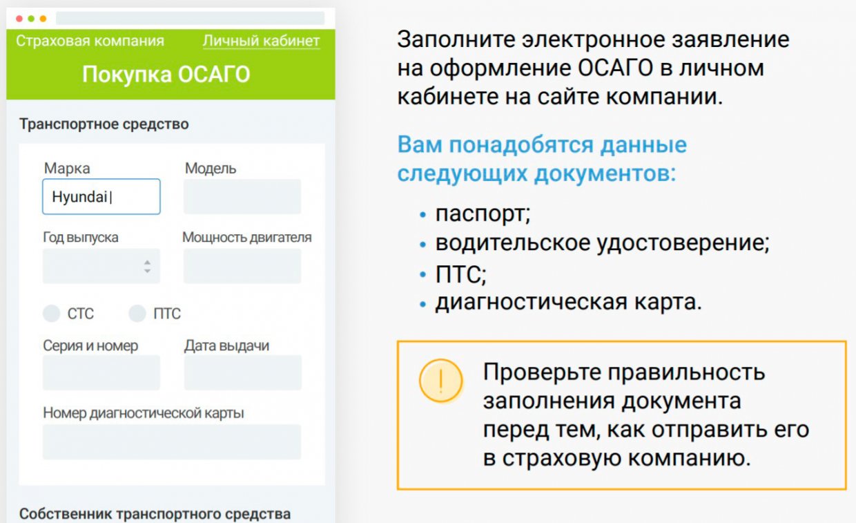 Оформление полиса ОСАГО Оформление полиса ОСАГО