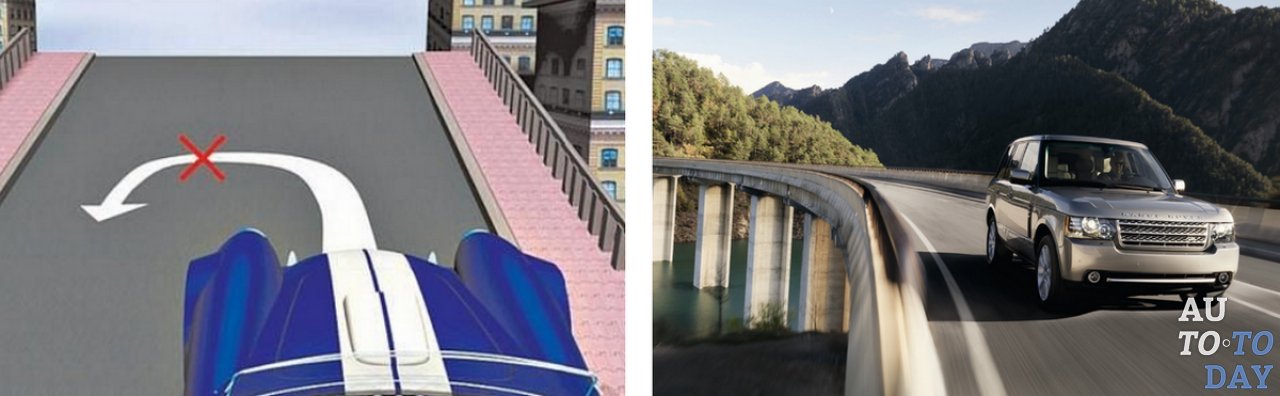 Автомобиль на мосту