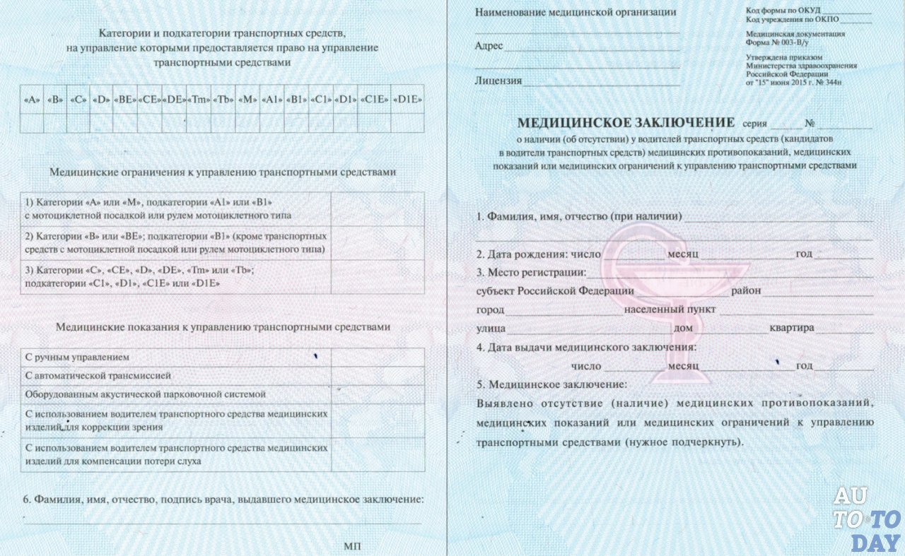 Справка о состоянии здоровья автомобилиста Справка о состоянии здоровья автомобилиста