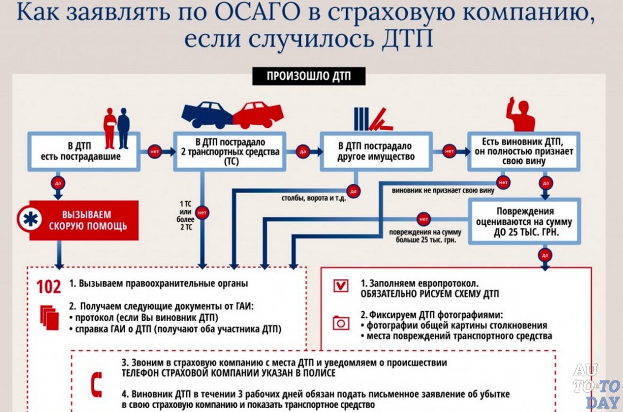 Как заявить по ОСАГО в страховою компанию