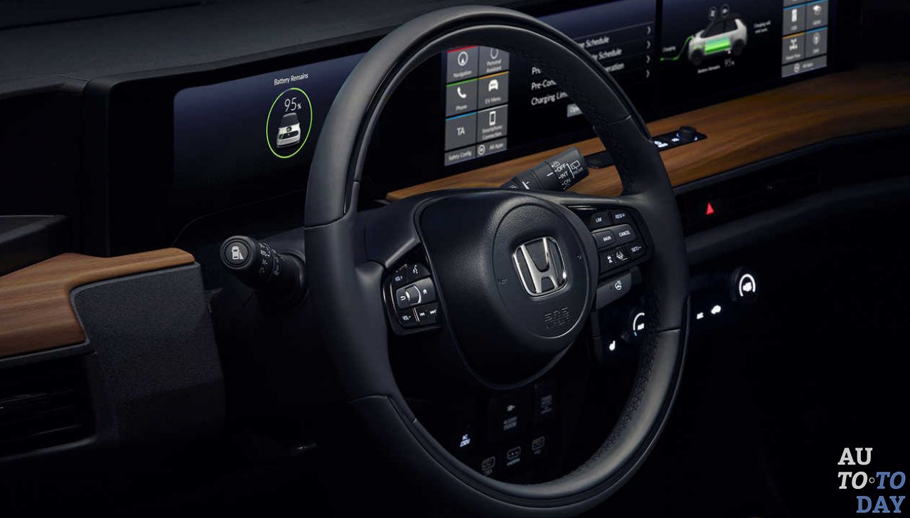 Электрическая Honda E раскрывает новые дисплеи