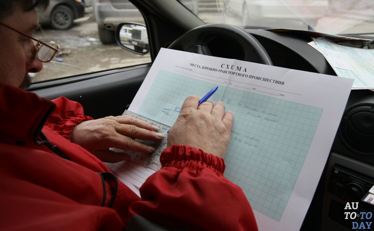 Составление схемы проишествия