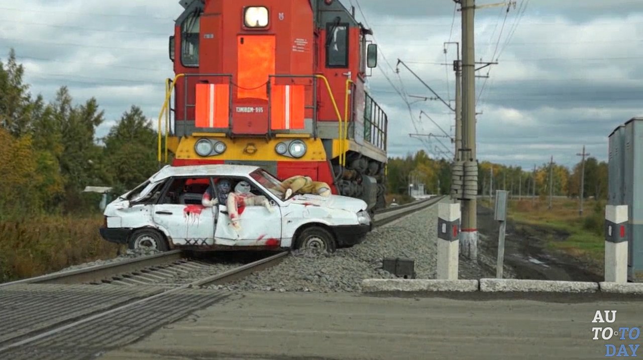 ДТП на железнодорожном переезде ДТП на железнодорожном переезде