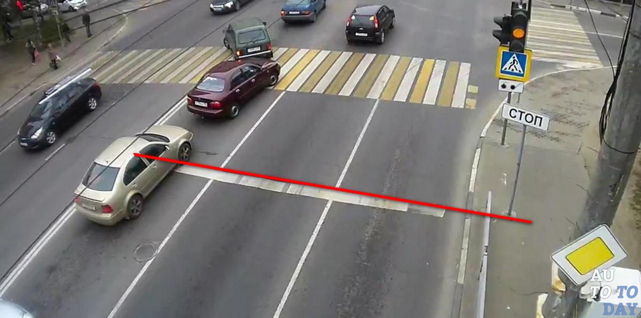 Проезд на желтый свет светофора Проезд на желтый свет светофора