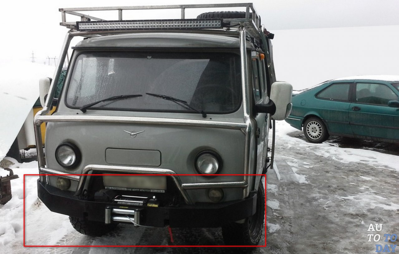 Установка лебёдки на УАЗ фермер