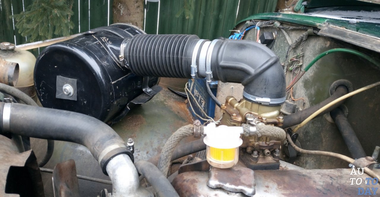 Вывод шноркеля на УАЗ