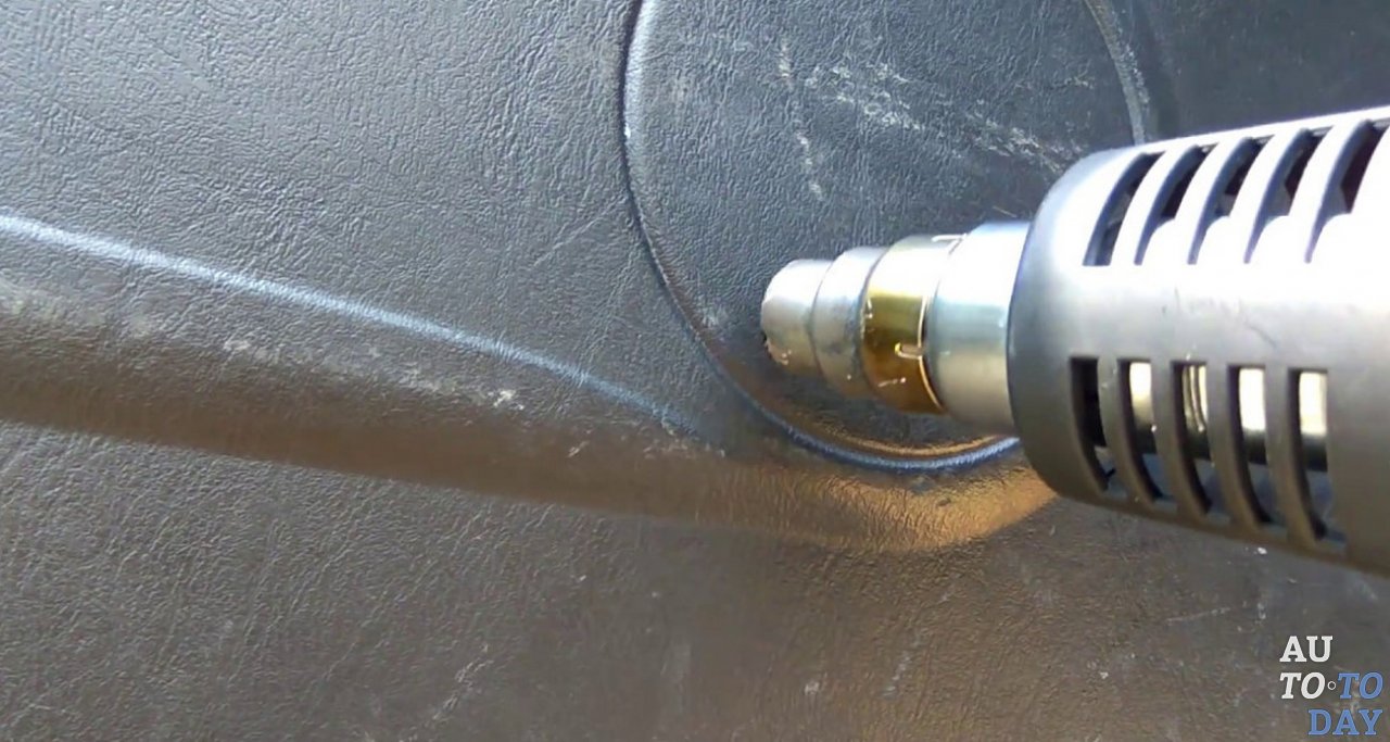 Устранение царапин с помощью строительного фена Устранение царапин с помощью строительного фена