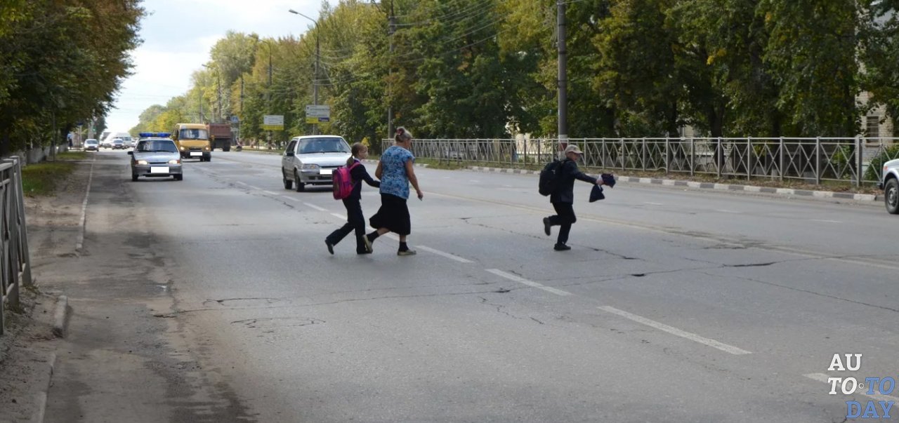 Пересечение проезжей части в неположенном месте