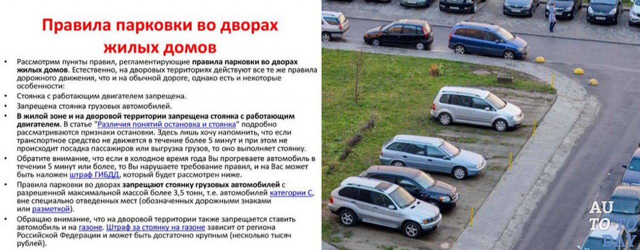 Правила парковки во дворах жилых домов Правила парковки во дворах жилых домов