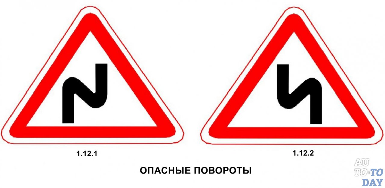 Знаки 1.12.1 и 1.12.2 Знаки 1.12.1 и 1.12.2
