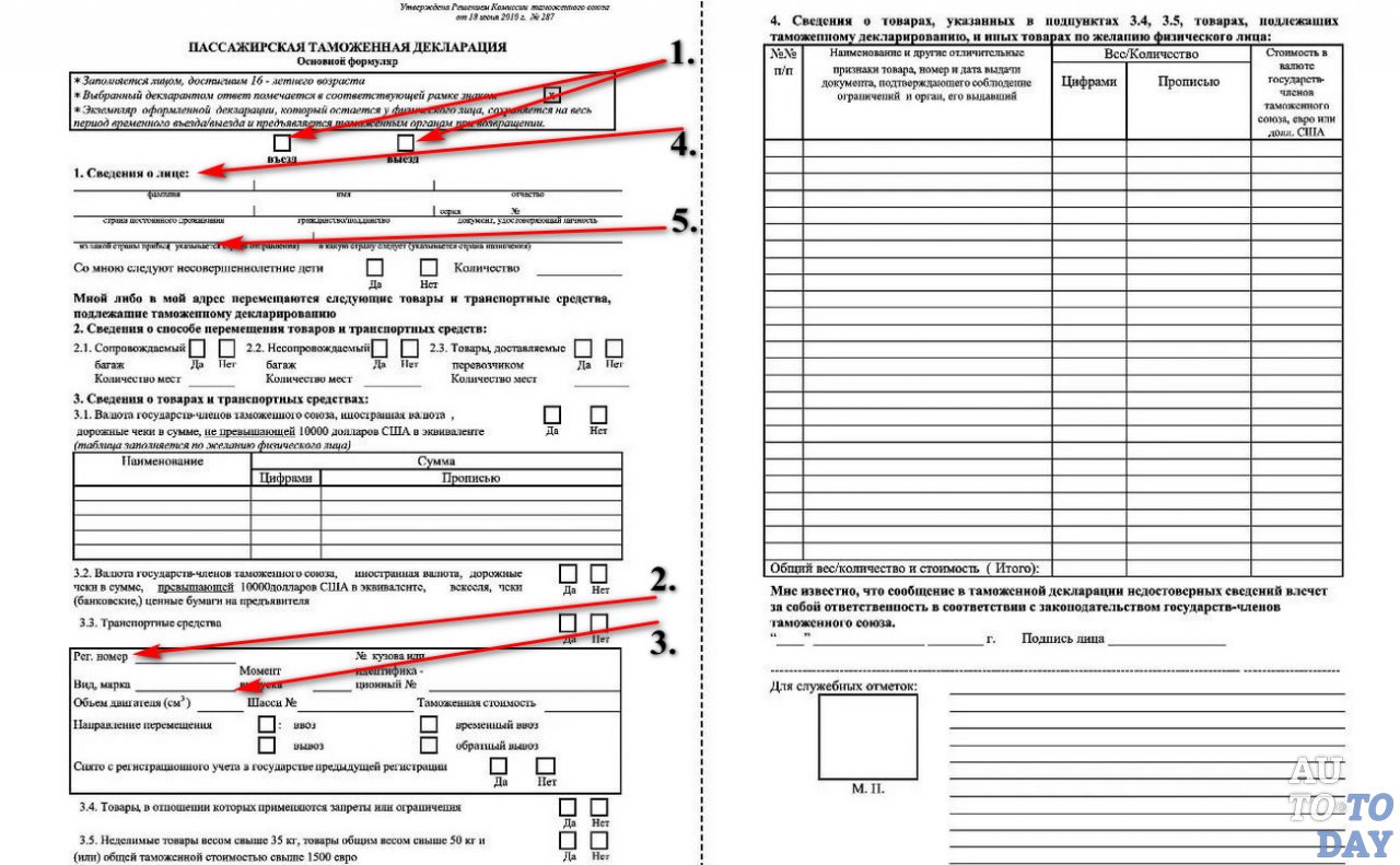 Заполнение налоговой декларации