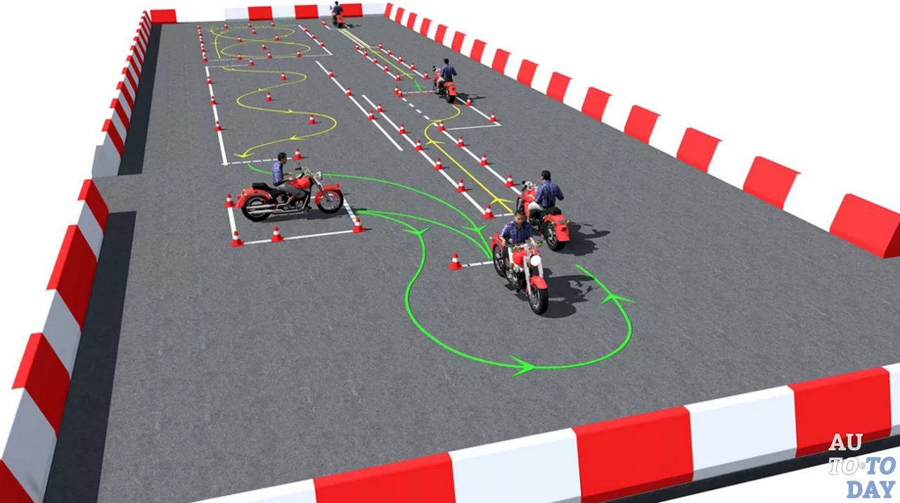 Спецплощадка для сдачи экзамена