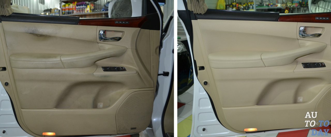 Результат химчистки салона автомобиля Результат химчистки салона автомобиля