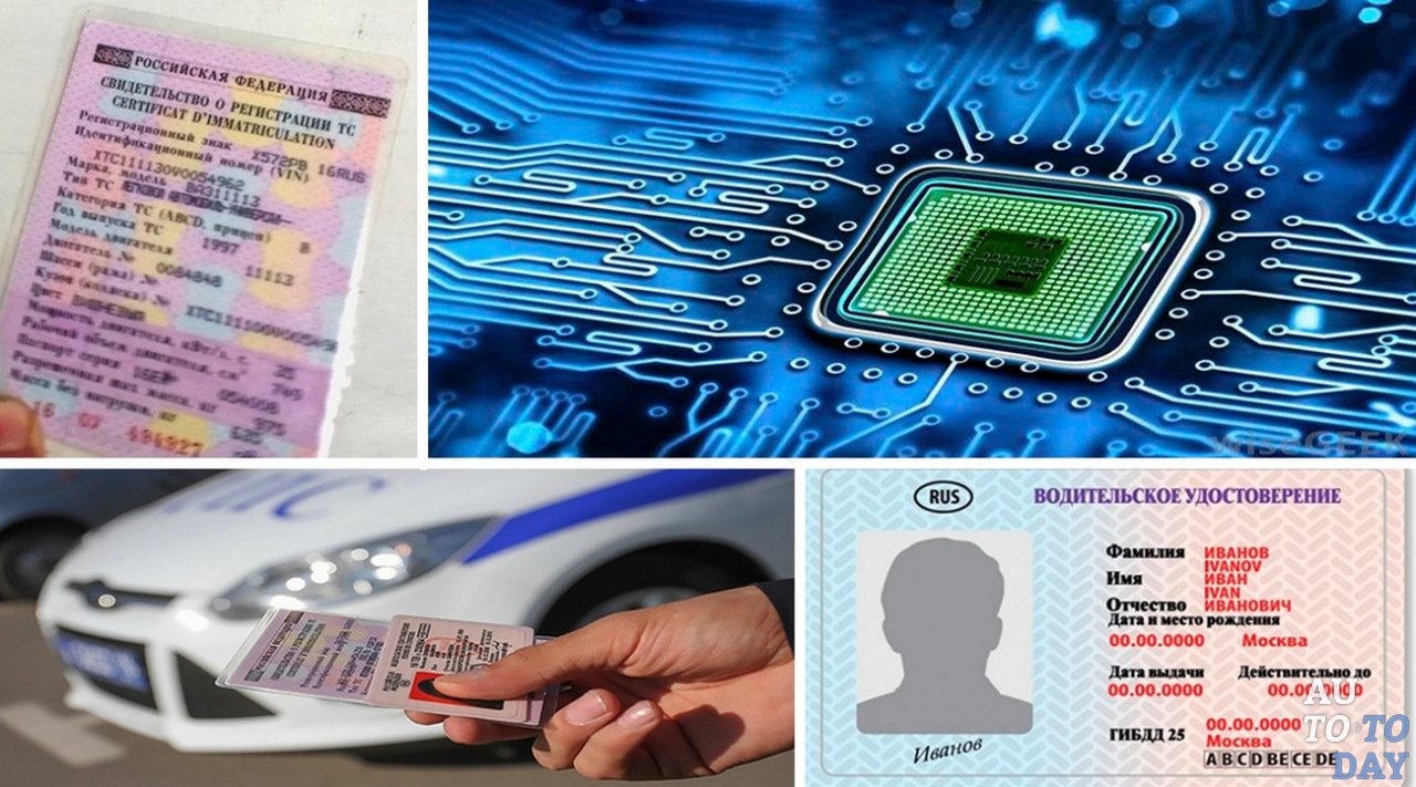 Водительские права с чипом Водительские права с чипом
