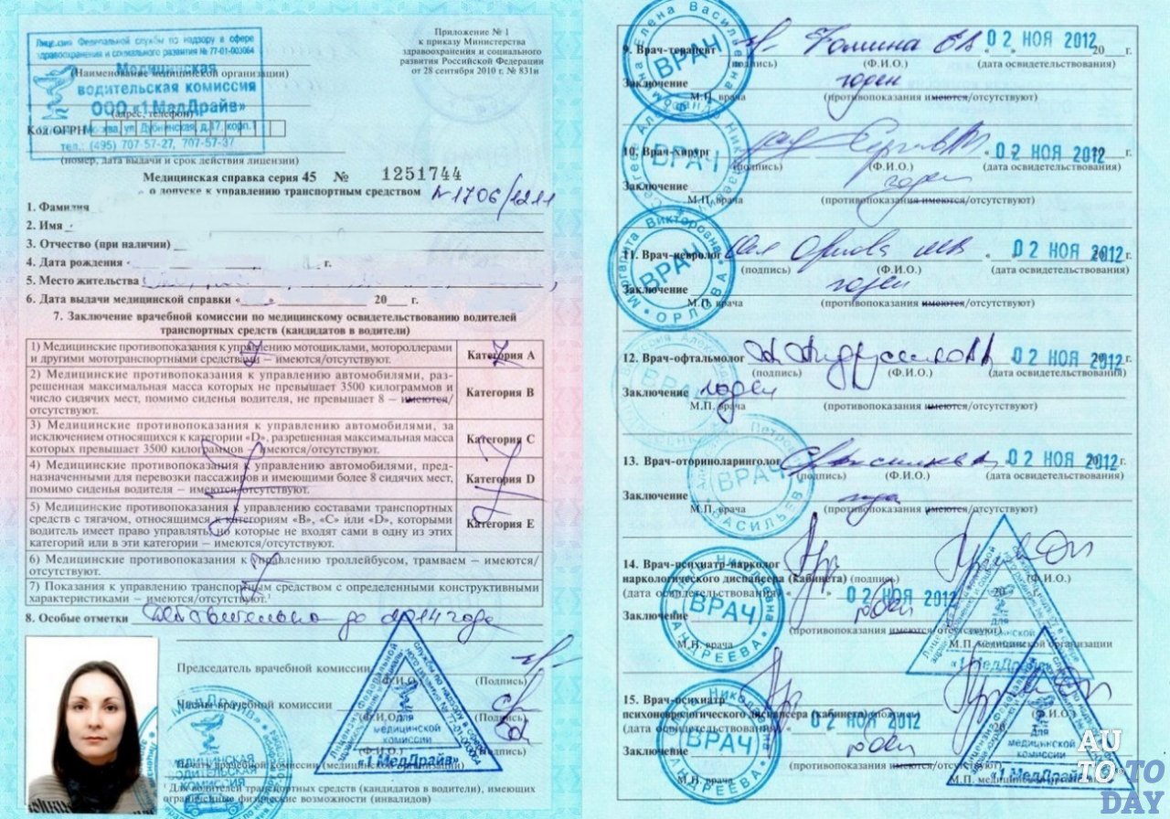 Медицинская справка