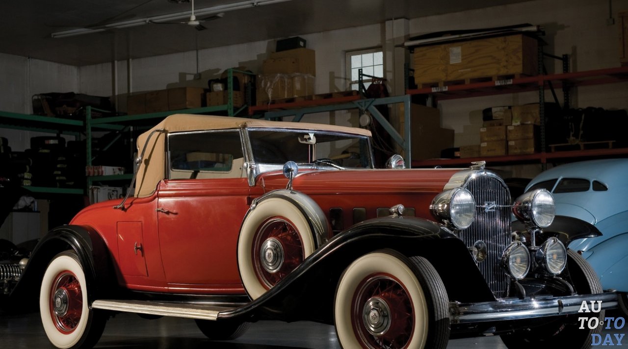 Ретро автомобиль в гараже