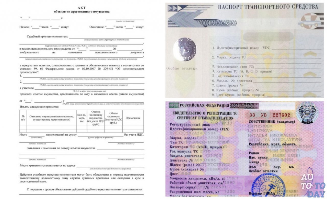 Документы для продажи грузовика