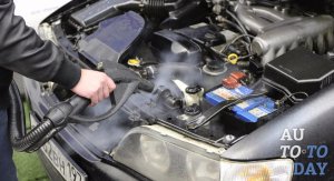 Мойка двигателя паром Мойка двигателя паром