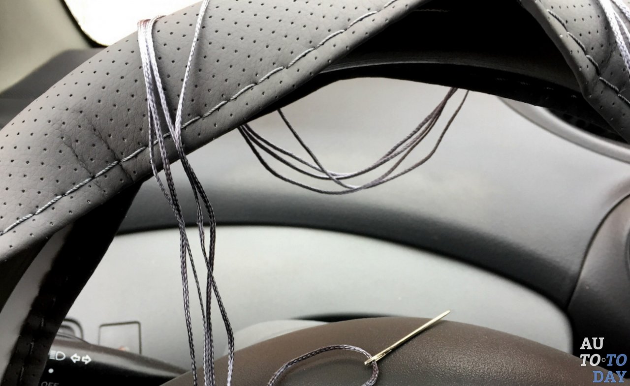 Оплётка на руль из экокожи Оплётка на руль из экокожи