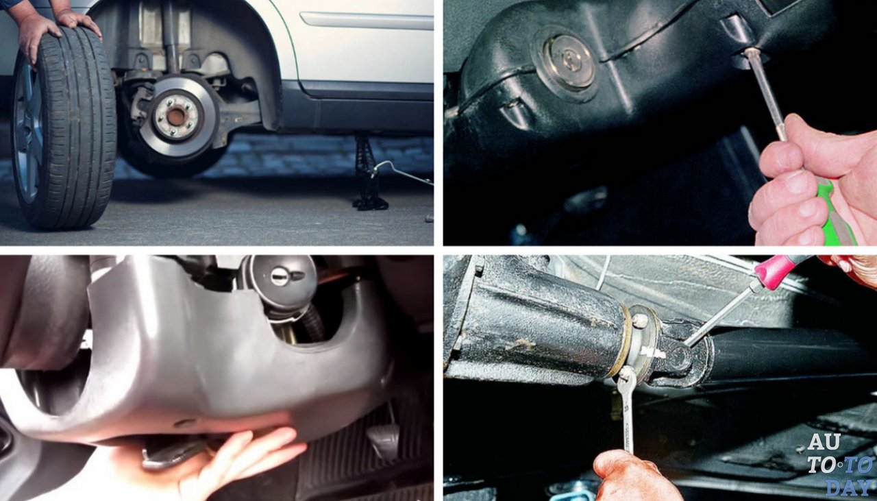 Снятие карданного вала