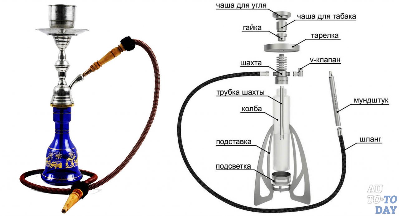 Строение кальяна Строение кальяна