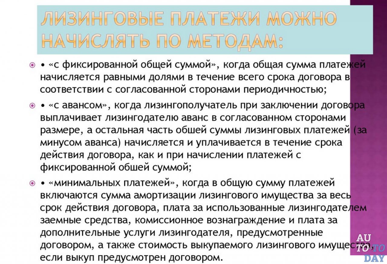 методы расчета арендных платежей
